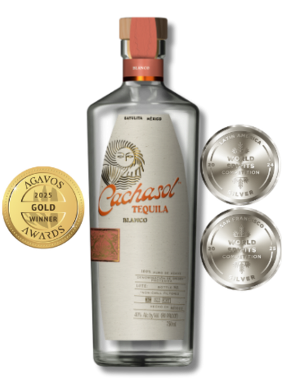Cachasol Blanco Tequila award medals - Men's Journal Best Small-Batch Tequila and Best Everyday Tequila 2026